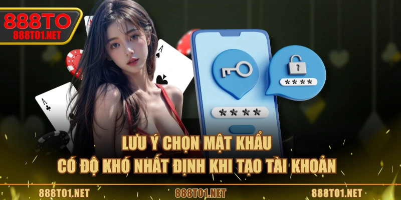 Lưu ý chọn mật khẩu có độ khó nhất định khi tạo tài khoản