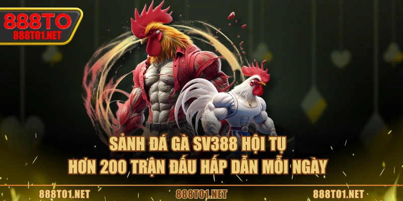 Sảnh Đá Gà SV388 hội tụ hơn 200 trận đấu hấp dẫn mỗi ngày